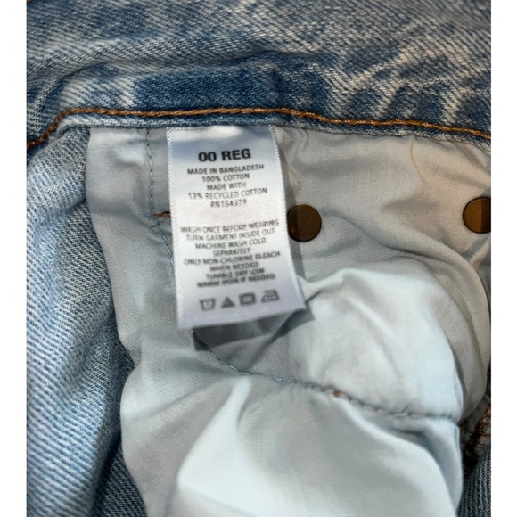 Aeropostale 90s Baggy Distressed Jeans - Size 00 Regular - Picture 4 of 4